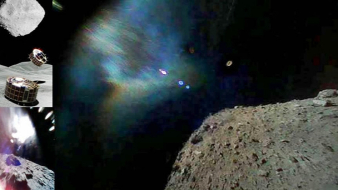 Permukaan Asteroid Ryugu.