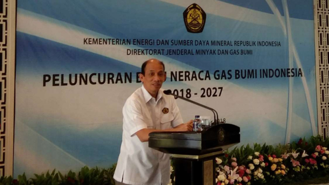 Wakil Menteri ESDM Arcandra Tahar saat peluncuran Neraca Gas Bumi Indonesia.