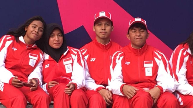 Azzahra Permatahani, Adinda Larasati Dewi (hijab), Azel Helmi Aryalingga, Farrel Armandio Tangkas.