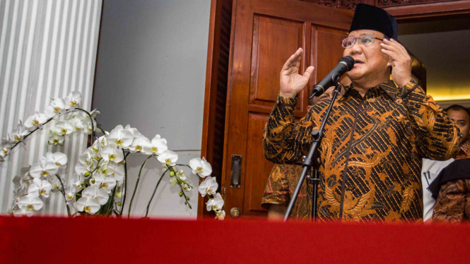 Calon Presiden nomor urut 02 Prabowo Subianto.