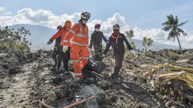 Pencarian Jenazah Korban Gempa dan Tsunami di Balaroa
