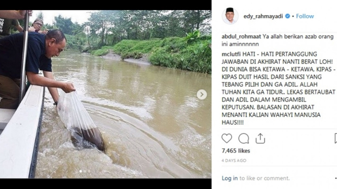 Instagram Ketua Umum PSSI, Edy Rahmayadi