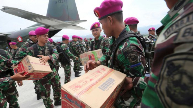 Pihak TNI menyatakan bantuan untuk korban bencana kini telah menjangkau seluruh area terdampak di Sulteng.