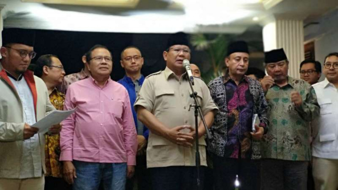Prabowo Subianto dan tim ekonominya.