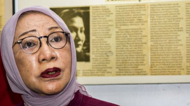 Ratna Sarumpaet mengaku merekayasa kabar penganiyaan terhadap dirinya pada 21 September 2018 di Bandung. - Antara