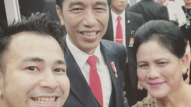 Raffi Ahmad, Jokowi, Iriana