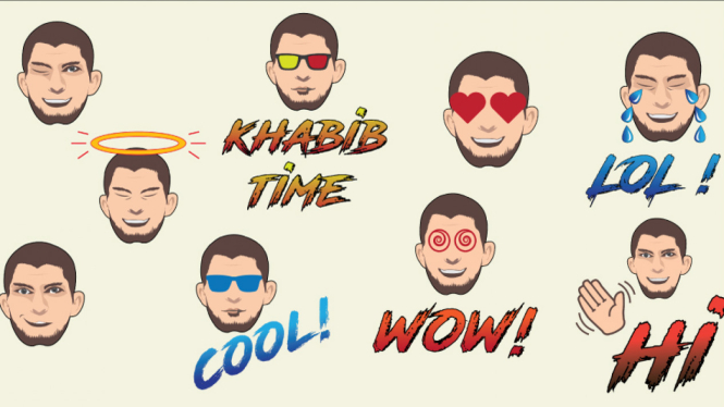 KhabibMoji, emoji keyboard edisi Khabib Nurmagedov