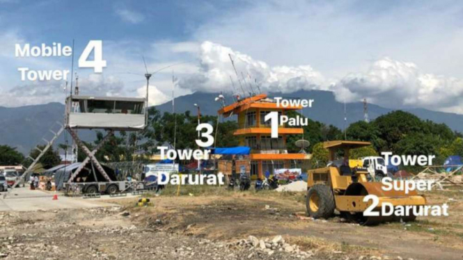 Mobile Tower Bandara di Operasikan AirNav di Bandara Palu.