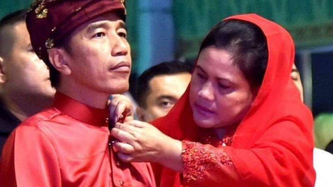 Presiden Jokowi dan Ibu Negara Iriana 