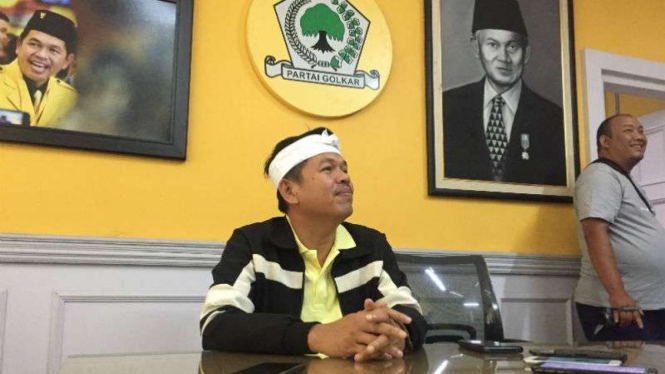 Ketua Tim Kampanye Daerah Jokowi-Ma’ruf Jawa Barat, Dedi Mulyadi, di Bandung pada Rabu, 10 Oktober 2018.