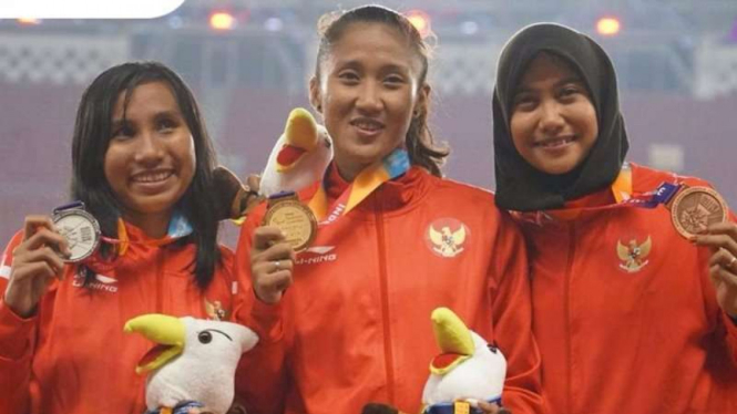 Tiga atlet Indonesia sapu bersih medali Asian Para Games 2018 di cabang atletik