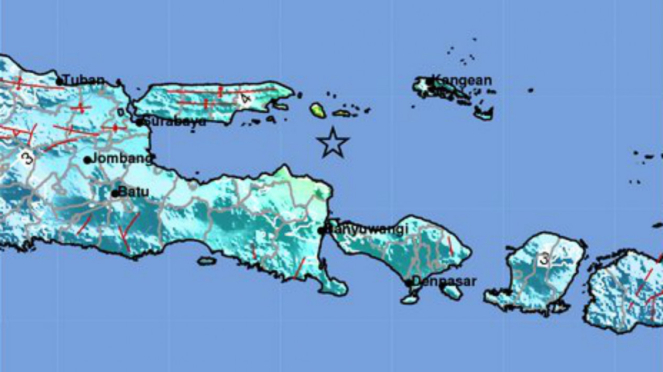 Ilustrasi gempa Situbondo.