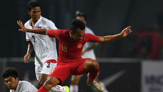 Duel Indonesia melawan Myanmar.