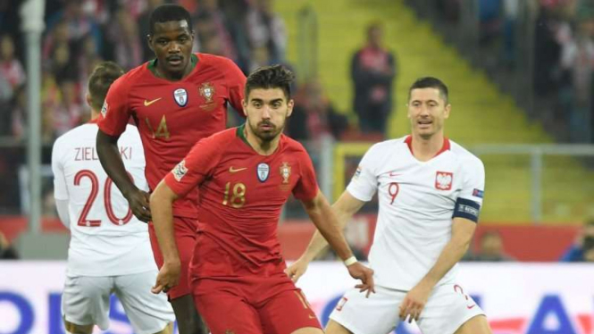 Pertandingan Polandia kontra Portugal di ajang UEFA Nations League