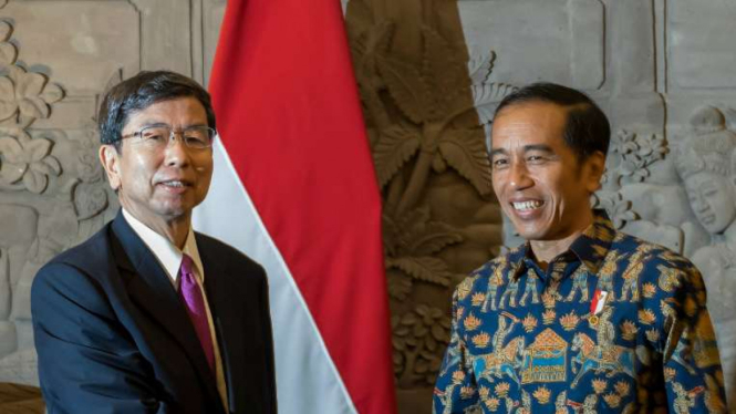 Presiden Asian Development Bank, Takehiko Nakao bertemu Presiden Jokowi.