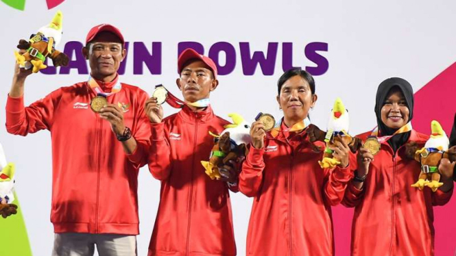 Atlet lawn bowls Indonesia meraih medali emas Asian Para Games 2018
