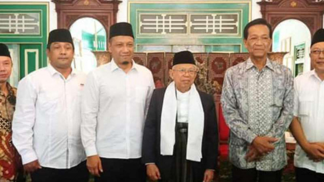 Calon wapres nomor urut 01 KH Ma'ruf Amin, di Yogyakarta, Senin, 15 Oktober 2018