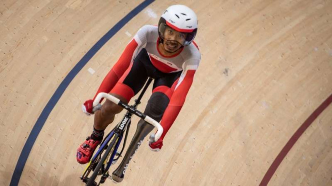 Pembalap sepeda, M Fadli, di Asian Para Games 2018