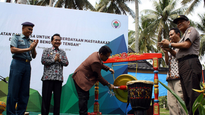 Kemendes PDTT M. Fachri saat membuka kegiatan Talkshow di Bengkulu Tengah.