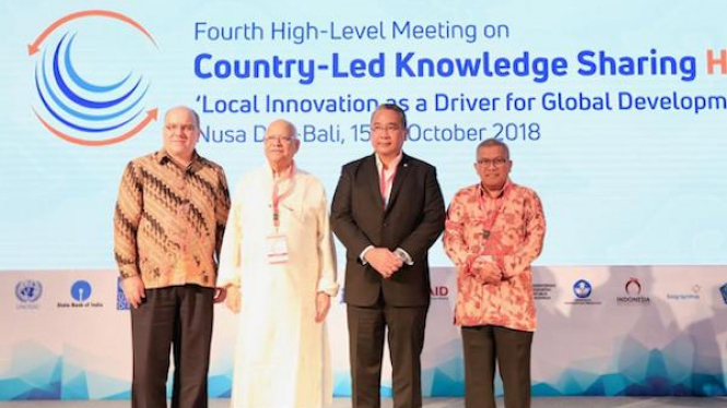 Fourt High-Level Meeting on Country-Led Knowledge Sharing, Bali, Senin (15/10).