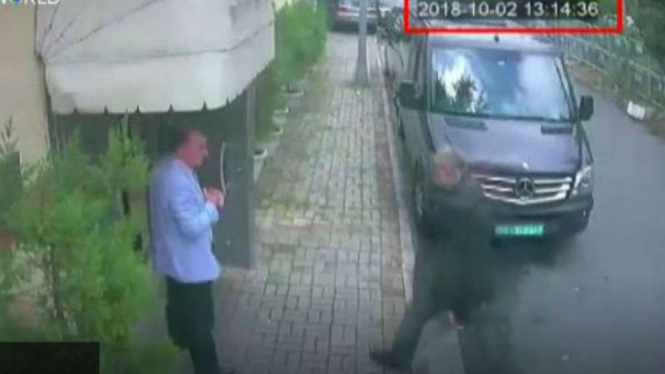 Video CCTV menunjukkan wartawan Khashoggi memasuki konsulat Saudi di Turki