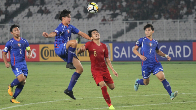 Taiwan saat menghadapi Timnas Indonesia U-19.