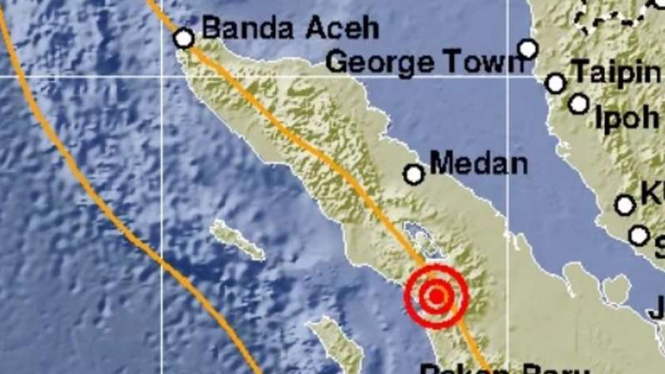Gempa guncang Sumatera Utara