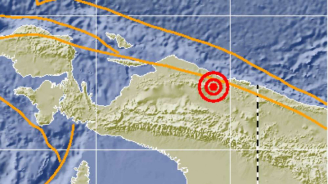 Gempa 5,7 SR Guncang Sarmi, Papua.