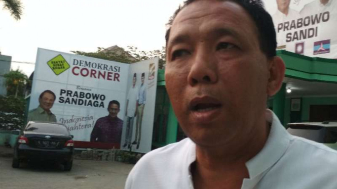 Tim Advokasi Gerindra, Abdul Malik di Rumah Pemenangan Prabowo-Sandi Surabaya.