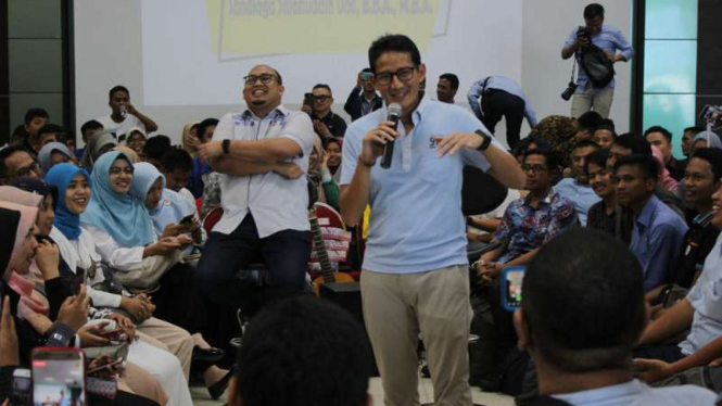 Calon Wakil Presiden nomor urut 02 Sandiaga Salahuddin Uno