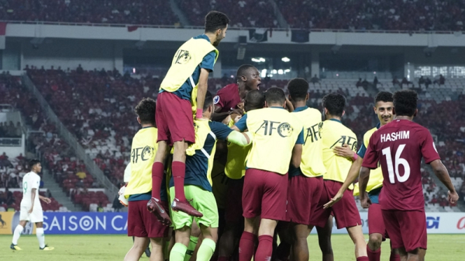 Pertandingan Timnas Indonesia U-19 vs Qatar