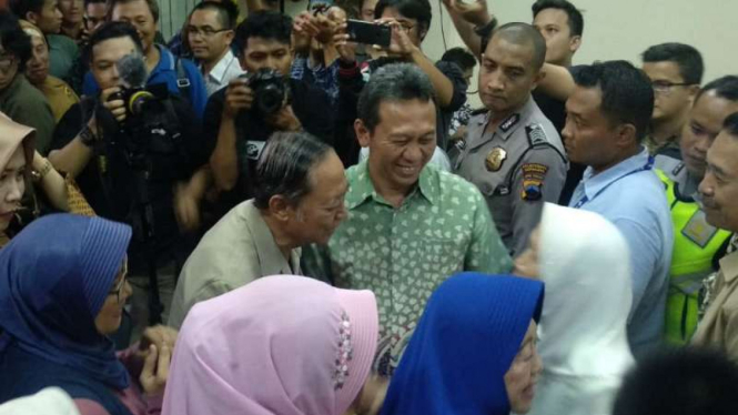 Sidang putusan terdakwa bupati nonaktif Kebumen, Muhamad Yahya Fuad, di Pengadilan Tindak Pidana Korupsi Semarang pada Senin, 22 Oktober 2018.