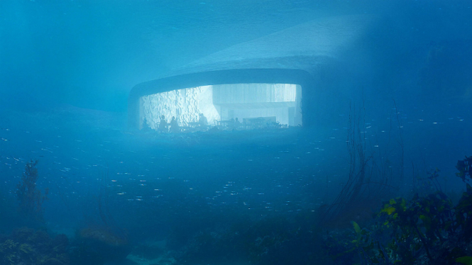 Under, restoran bawah laut terbesar di dunia segera dibuka di Norwegia.