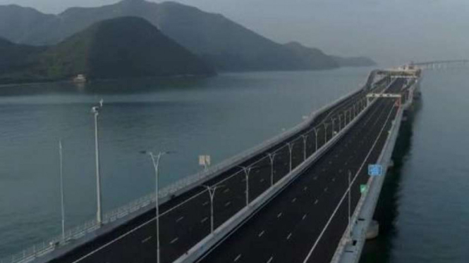 Jembatan terpanjang di China/Ilustrasi.