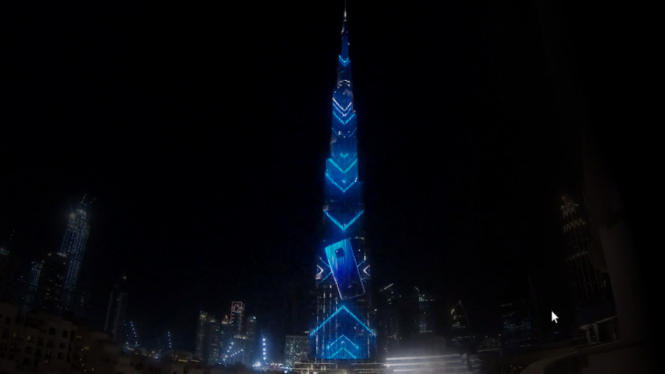 Peluncuran Huawei Mate 20 Series di Burj Khalifa