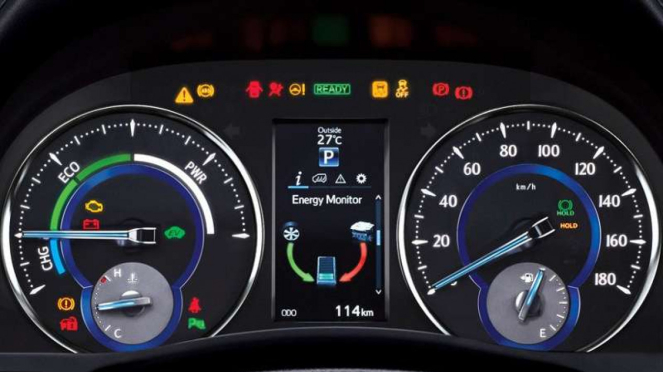 Indikator sistem hybrid Toyota Alphard