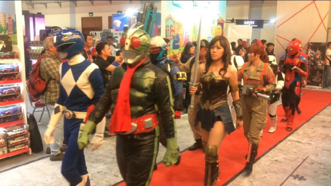 Parade para cosplay di  Indonesia Comic Con 2018