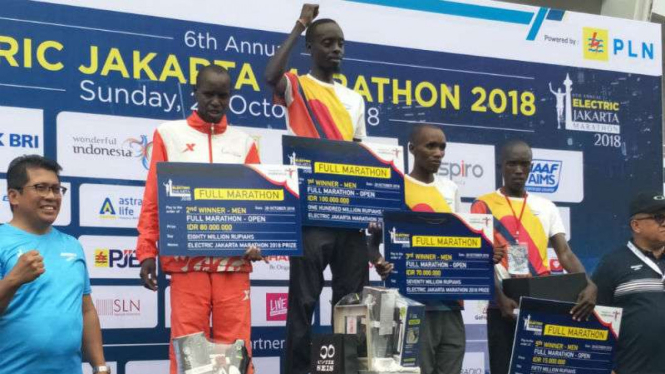 Pelari Afrika juara Jakarta Marathon