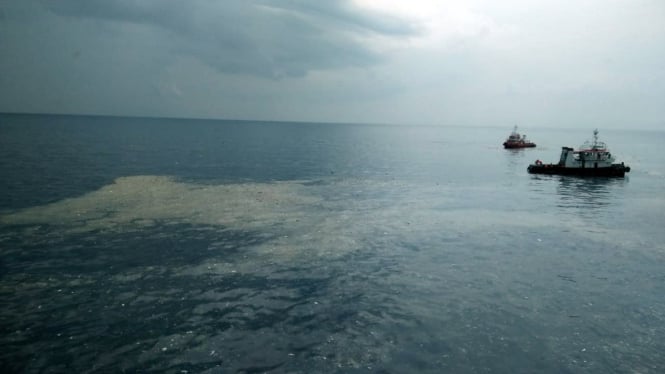 Lokasi pesawat Lion Air JT610 jatuh di Tanjung Karawang, Jawa Barat, 29 Oktober 2018.