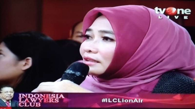 Diah Mardani penumpang Lion Air Denpasar - Jakarta