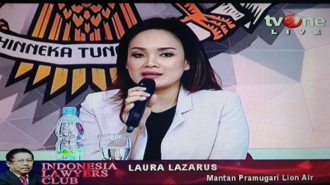 Laura Lazarus mantan pramugari Lion Air