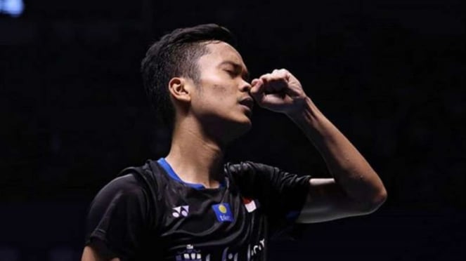 Tunggal putra Indonesia, Anthony Sinisuka Ginting.