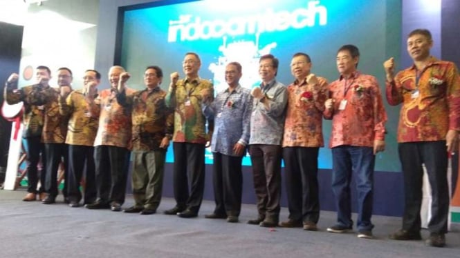 Pembukaan Indocomtech 2018 di Jakarta Convention Center, Rabu, 31 Oktober 2018.