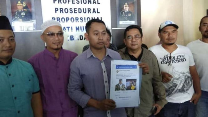 Masyarakat Cinta Indonesia melaporkan ujaran kebencian kepada Polres Kota Malang pada Sabtu, 3 November 2018.