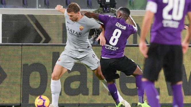 Pertandingan Serie A antara Fiorentina kontra AS Roma