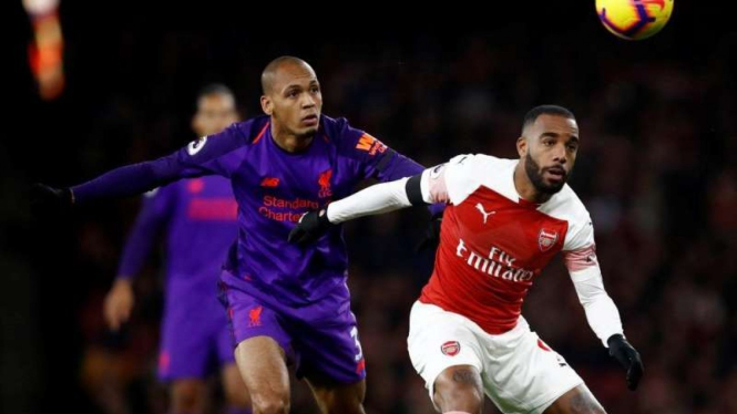 Pertandingan Premier League antara Arsenal kontra Liverpool