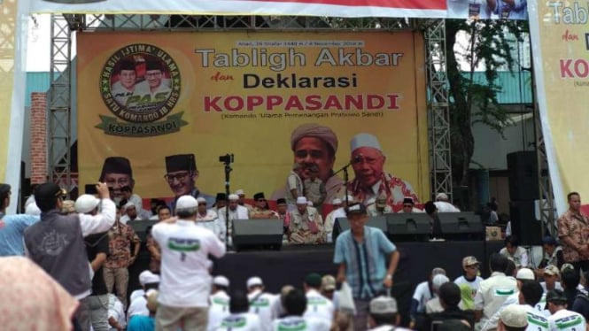 Tabligh Akbar Deklarasi Koppasansi  di Jakarta, Minggu, 4 November 2018.
