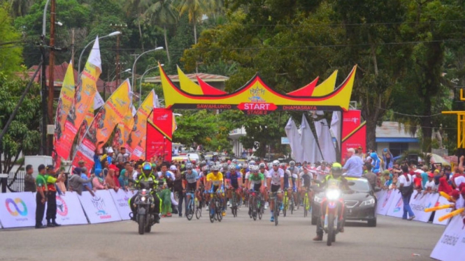 Start Tour de Singkarak 2018 etape kedua