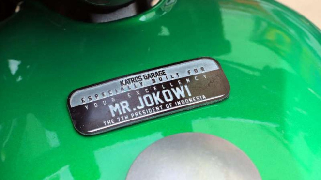 Motor custom Kawasaki W175 milik Presiden Jokowi