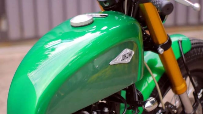 Motor custom Kawasaki W175 milik Presiden Jokowi